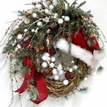 Diy Christmas Wreaths 4 214x214 - 39+ Of The Best DIY Christmas Wreath Ideas