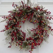 Diy Door Wraths 25 214x214 - 40+ Best DIY Fall Wreath Ideas for Your Front Door