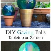 Diy Garden Globes 3 214x214 - 44+ Super Interesting DIY Garden Globes Ideas