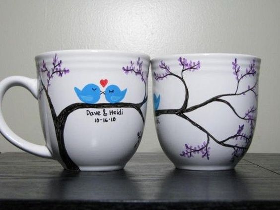 Diy Painted Mugs 23 - Top DIY Painted Mugs Ideas