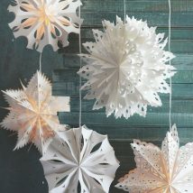 Diy Snowflakes 2 214x214 - Coolest DIY Snowflakes you can make easily