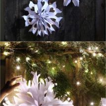 Diy Snowflakes 25 214x214 - Coolest DIY Snowflakes you can make easily
