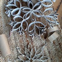 Diy Snowflakes 27 214x214 - Coolest DIY Snowflakes you can make easily