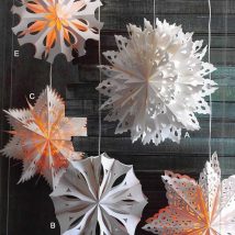 Diy Snowflakes 8 214x214 - Coolest DIY Snowflakes you can make easily